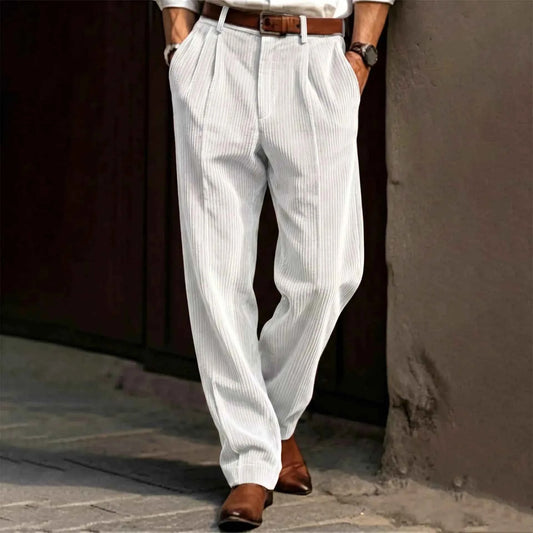 Men's Stretch-Fit Corduroy Trousers