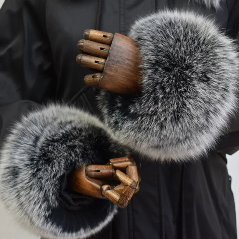 Women's Winter Fur-Style Cuff Trims — 30 cm Options