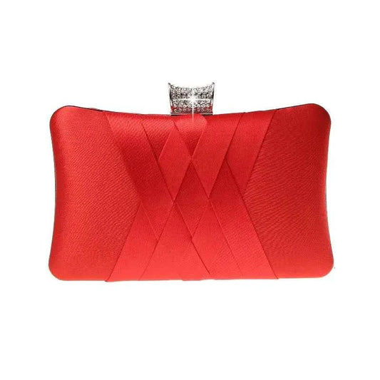 Women's Woven Two-Layer Evening Clutch
