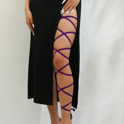 Women's Elastic Festival Leg Wraps — product view 11