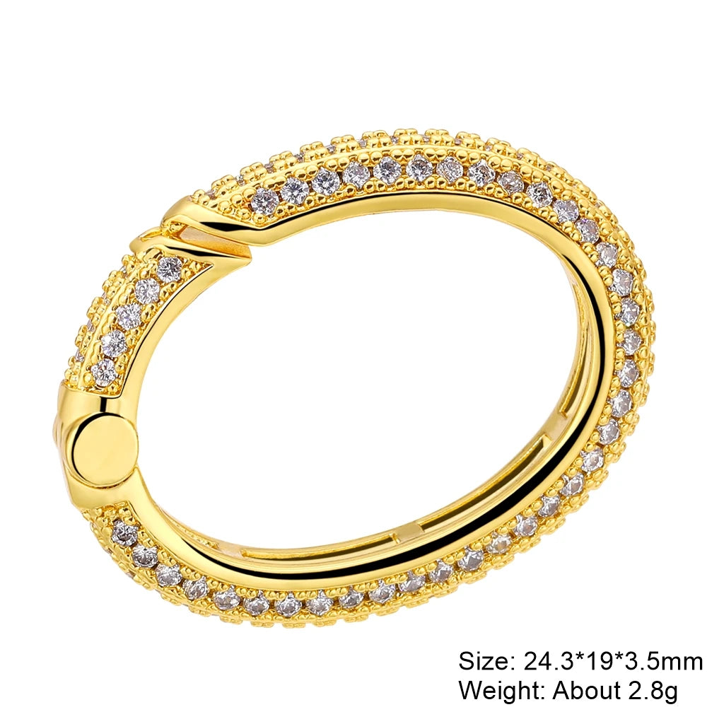 Rhinestone Carabiner Clasp for Jewellery Making — product view 39