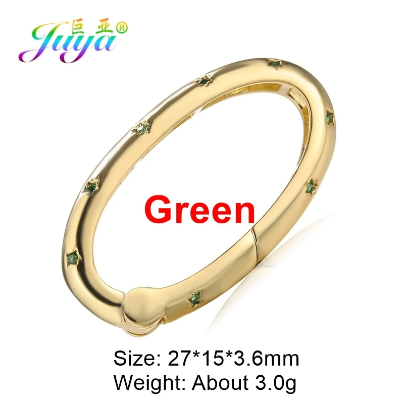 Rhinestone Carabiner Clasp for Jewellery Making — product view 9