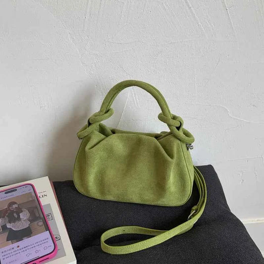Women's Small Suede-Look Shoulder Bag