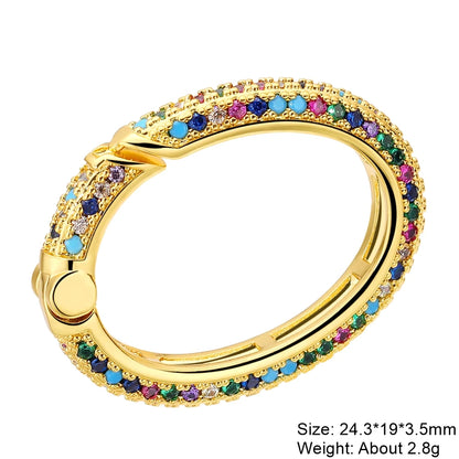Rhinestone Carabiner Clasp for Jewellery Making — product view 40
