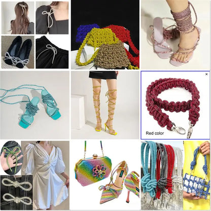 Crystal Rhinestone Drawstring Cord & Aglet Accessories — product view 6