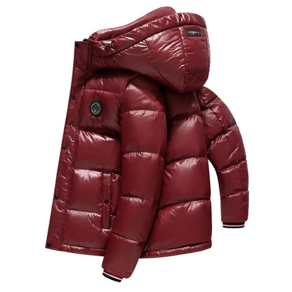 Men's Hooded Zip-Up Winter Jacket — original product gallery image 3