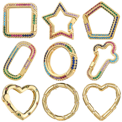 Rhinestone Carabiner Clasp for Jewellery Making — product view 6