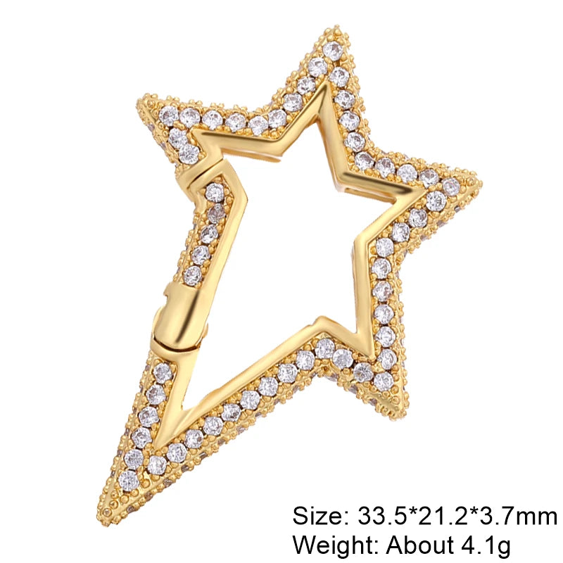 Rhinestone Carabiner Clasp for Jewellery Making — product view 33