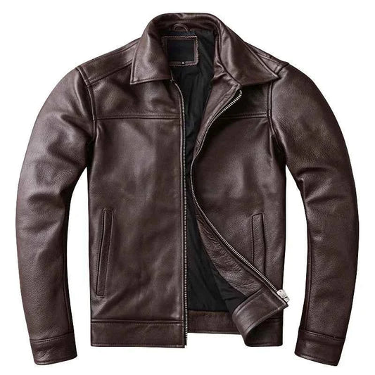 Men's Slim-Fit Leather-Look Jacket