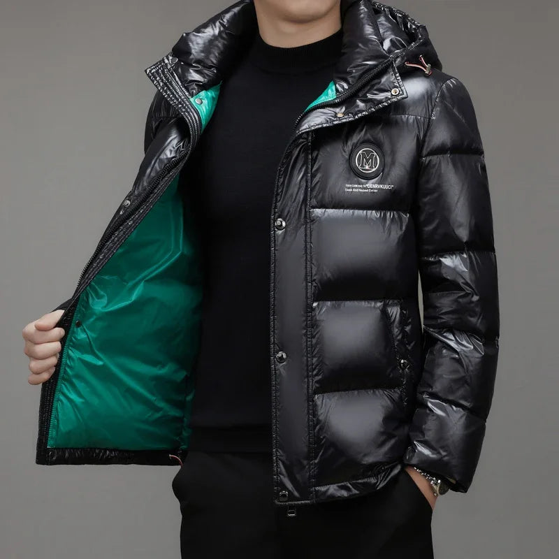 Men's Hooded Zip-Up Winter Jacket — original product gallery image 5