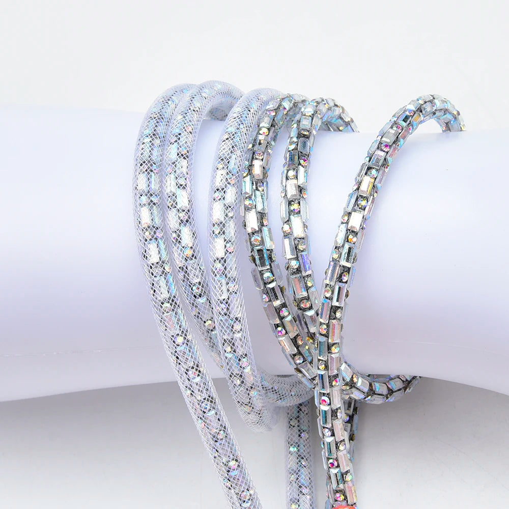 Crystal Rhinestone Cord Trim — 6 mm, 2 yd — product view 9