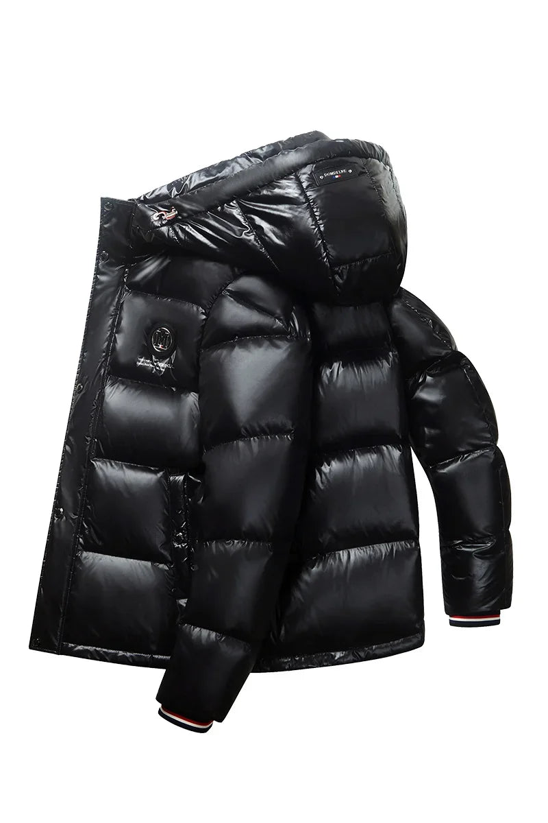 Men's Hooded Zip-Up Winter Jacket — original product gallery image 6