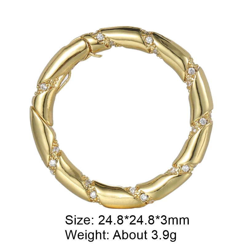 Rhinestone Carabiner Clasp for Jewellery Making — product view 41