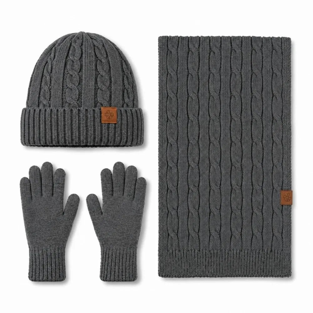 Men's Winter Hat, Scarf & Gloves Set — 2 or 3 Pieces — original product gallery image 5