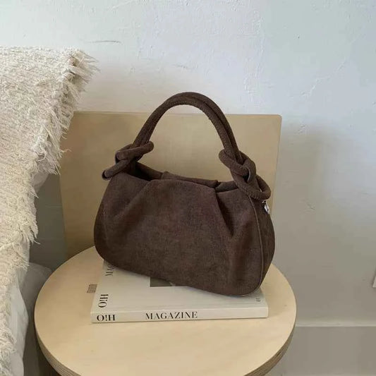 Women's Small Suede-Look Shoulder Bag
