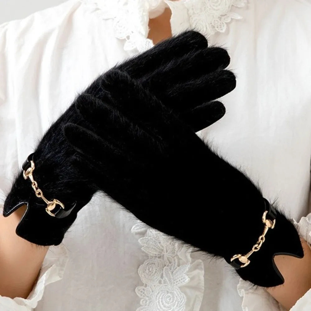 Winter Gloves with Fur-Style Trim — original product gallery image 4