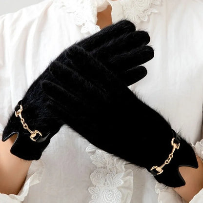 Winter Gloves with Fur-Style Trim — original product gallery image 4