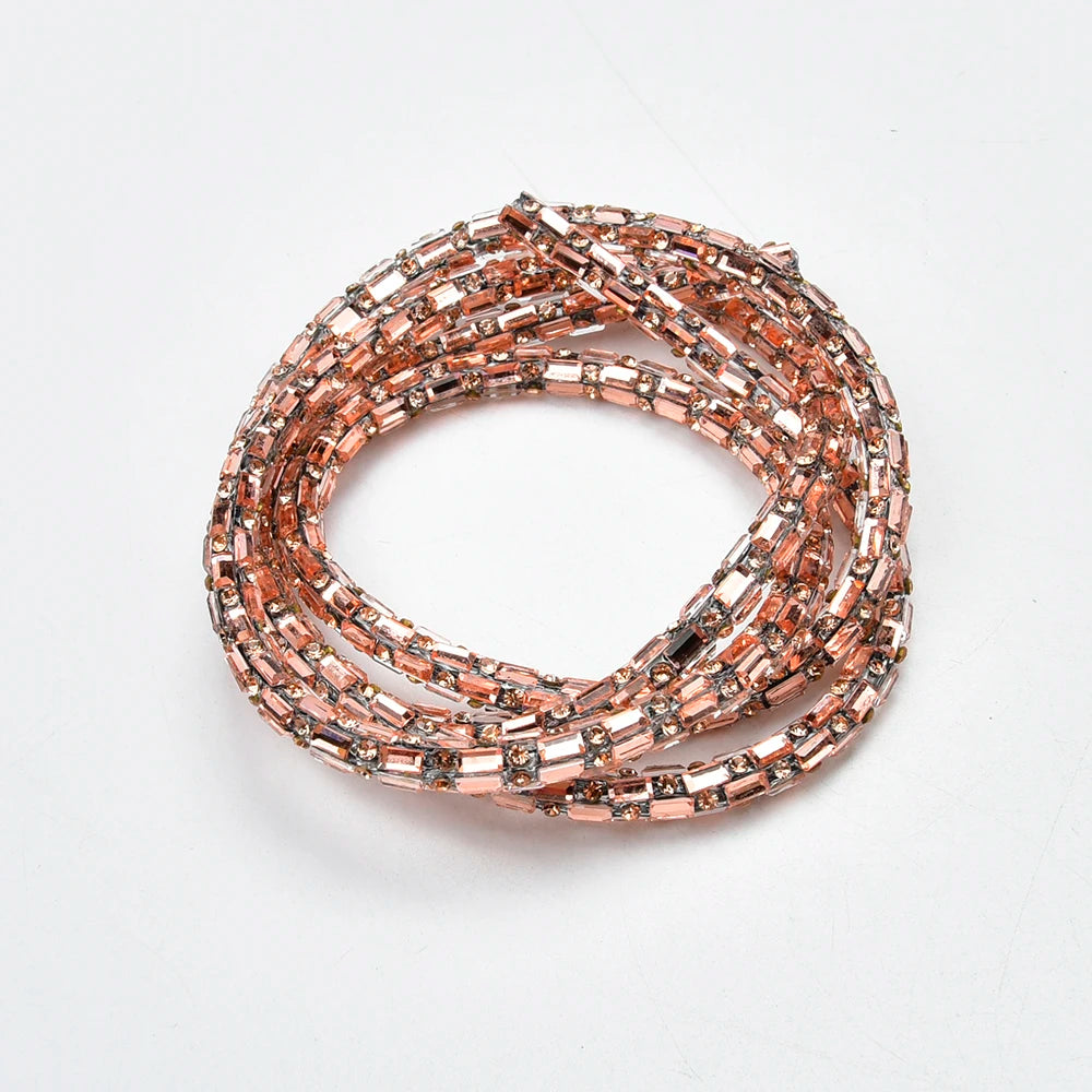 Crystal Rhinestone Cord Trim — 6 mm, 2 yd — product view 6