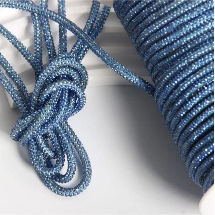 Crystal Rhinestone Cotton Cord — 5/6 mm, 50 yd — product view 12