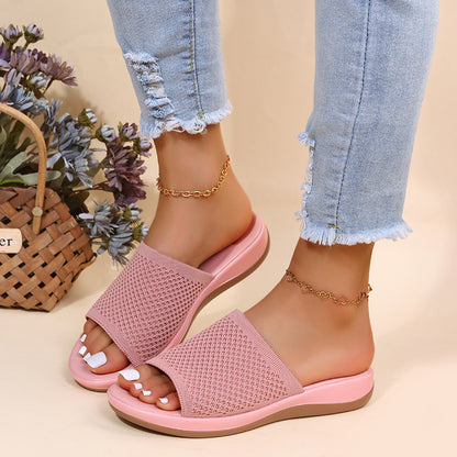 Zapatos de Mujer Sandalias Planas de Verano Zapatillas Casuales para Interiores y Exteriores para Zapatos de Playa