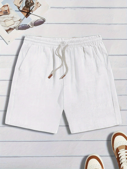 Thin Linen Shorts Men's Loose Casual Shorts