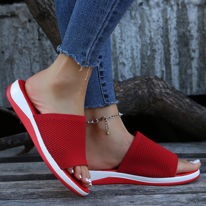 Zapatos de Mujer Sandalias Planas de Verano Zapatillas Casuales para Interiores y Exteriores para Zapatos de Playa