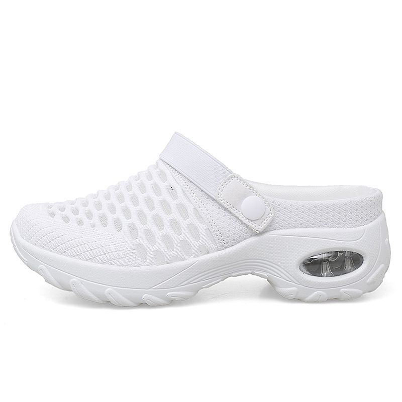 Pantuflas de malla para mujer, zapatos de playa de verano, sandalias casuales