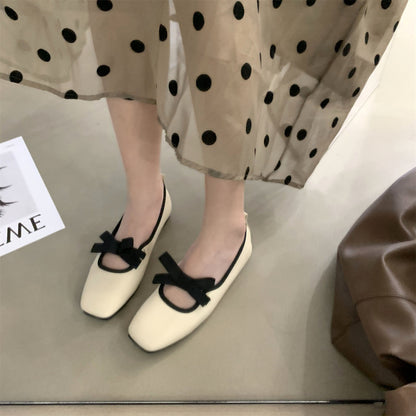 Zapatos planos de mujer de corte bajo con suela plana