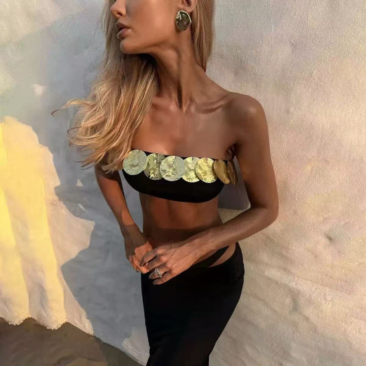 Nuevo traje de baño de dos piezas para mujer, sexy y a la moda