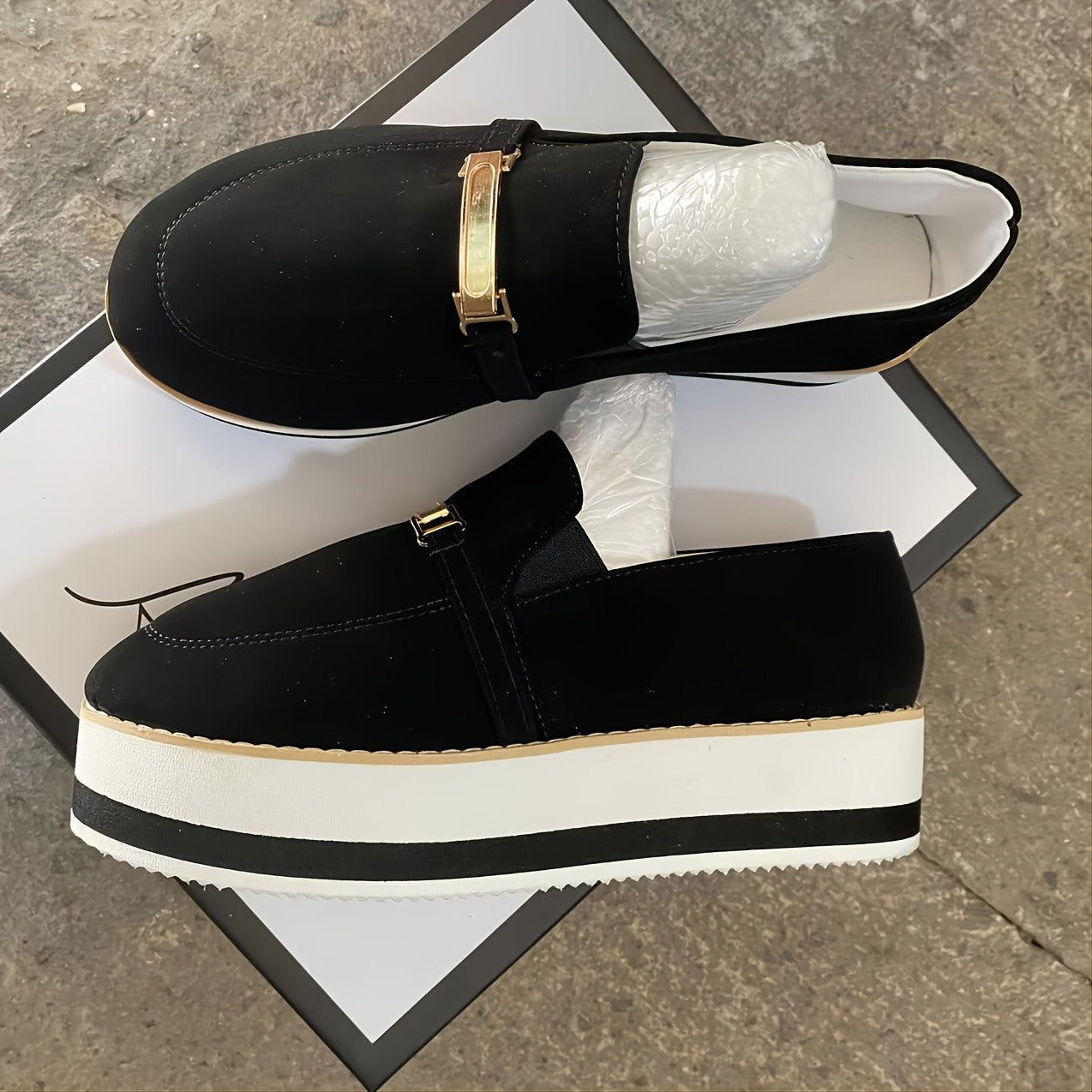 Zapatos de mujer con plataforma, casuales, con suela gruesa tipo muffin