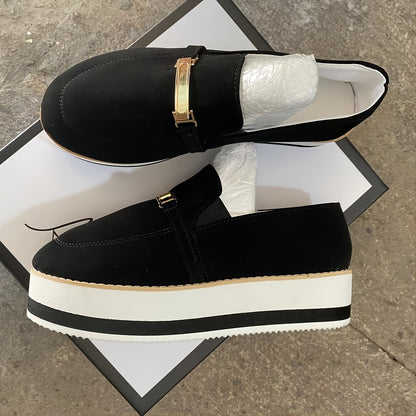 Zapatos de mujer con plataforma, casuales, con suela gruesa tipo muffin