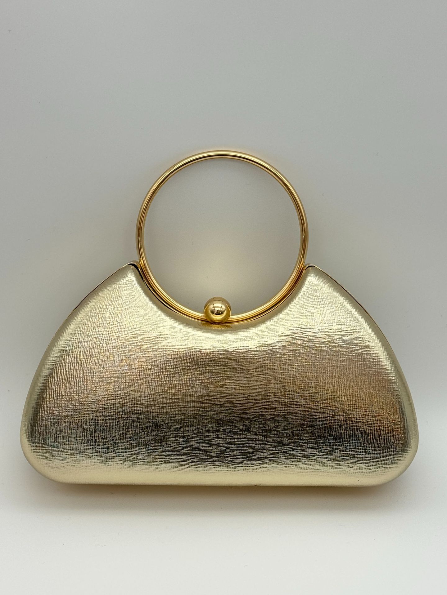 Bolso de Noche y Cartera de Mano para Mujer, Bolso con Marco Metálico Minimalista, Bolso de Fiesta de Moda
