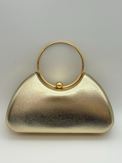 Bolso de Noche y Cartera de Mano para Mujer, Bolso con Marco Metálico Minimalista, Bolso de Fiesta de Moda