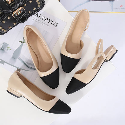 Zapatos nuevos individuales para mujer Verano Ins con falda Zapatos Sandalias combinables