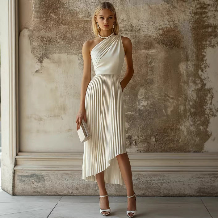 Elegante vestido de noche de alta costura para mujer