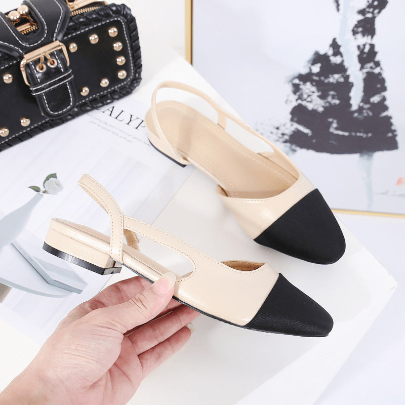 Zapatos nuevos individuales para mujer Verano Ins con falda Zapatos Sandalias combinables