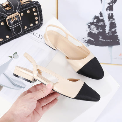 Zapatos nuevos individuales para mujer Verano Ins con falda Zapatos Sandalias combinables